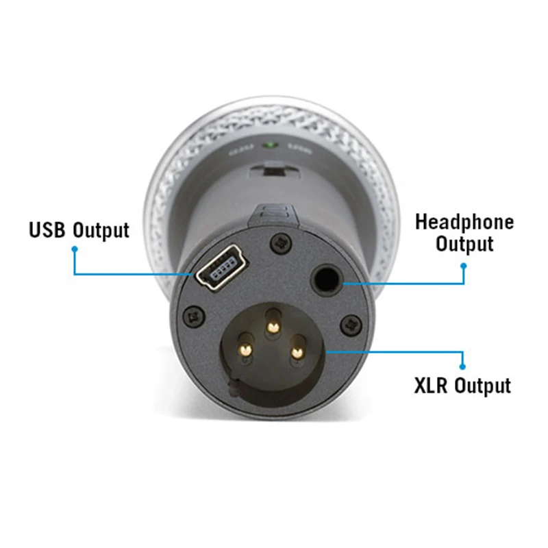 Samson-Q2U ميكروفون USB ديناميكي ، 100% أصلي ، مع XLR و USB I/O ، جودة عالية