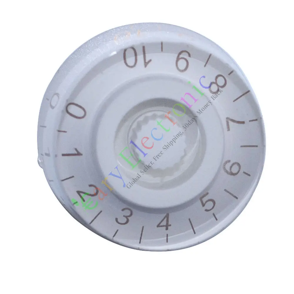 Venta al por mayor y al por menor, 10 unidades, 25mm, Pedal superior con falda, perilla blanca, amplificador de tubo de guitarra, tono de volumen, radio de audio, envío gratis