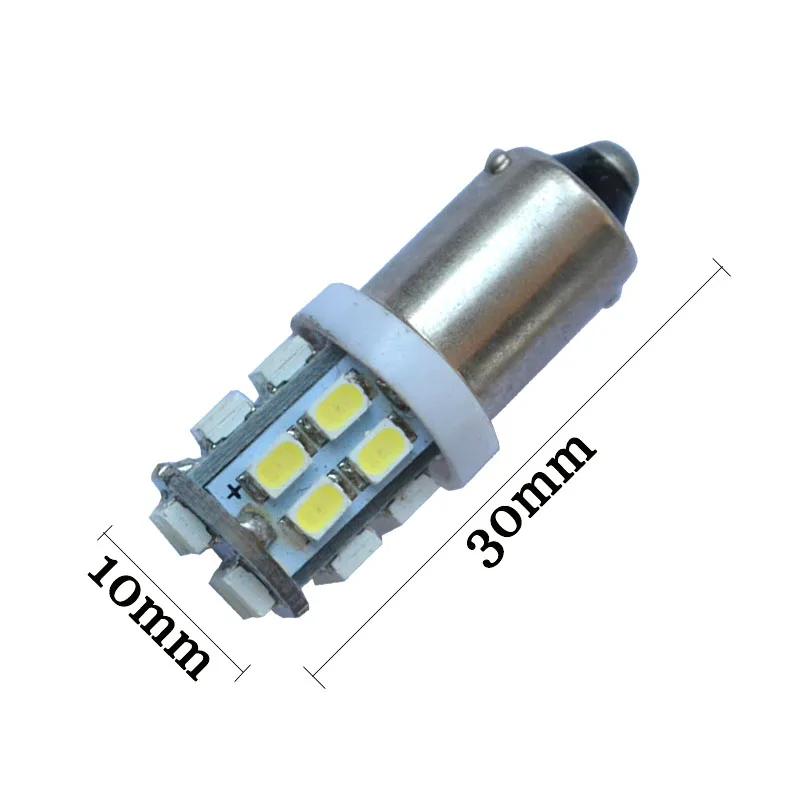 100pcs Car BA9S LED 20 SMD 3020 1206 20SMD Car Light Source T4W Map Indicator License Plate Light Dome Lamp door Bulb White 12V