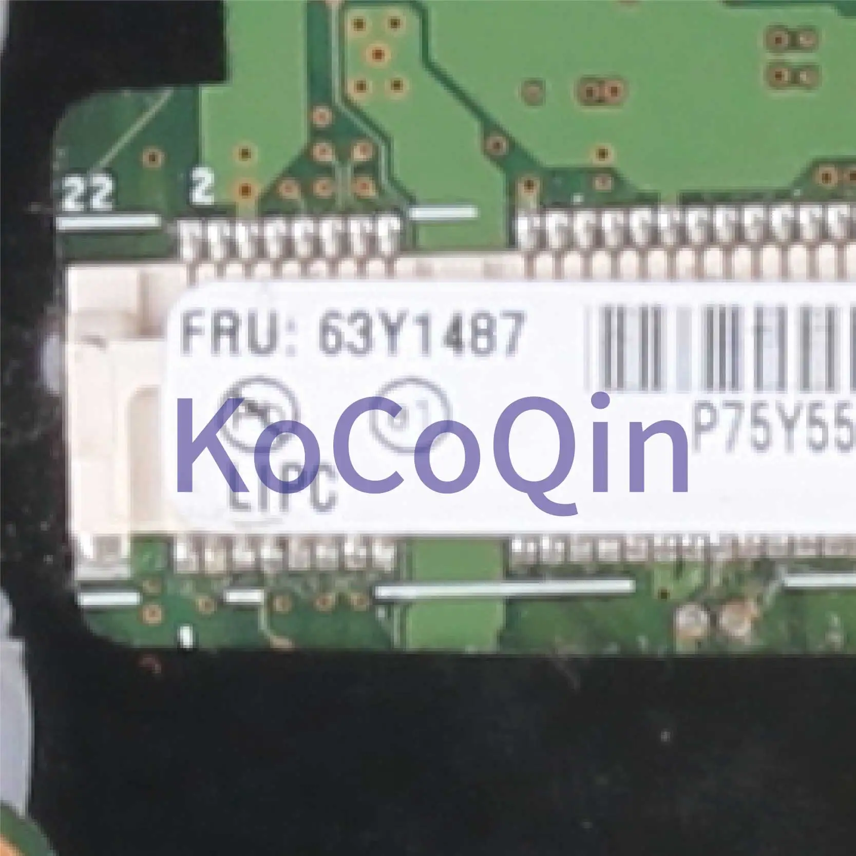 KoCoQin laptop Motherboard For LENOVO ThinkPad T410 09A33-3 04W0507 60Y5716 63Y1487 75Y4068 HM57 N10M-NS-S-A3 Mainboard image 4