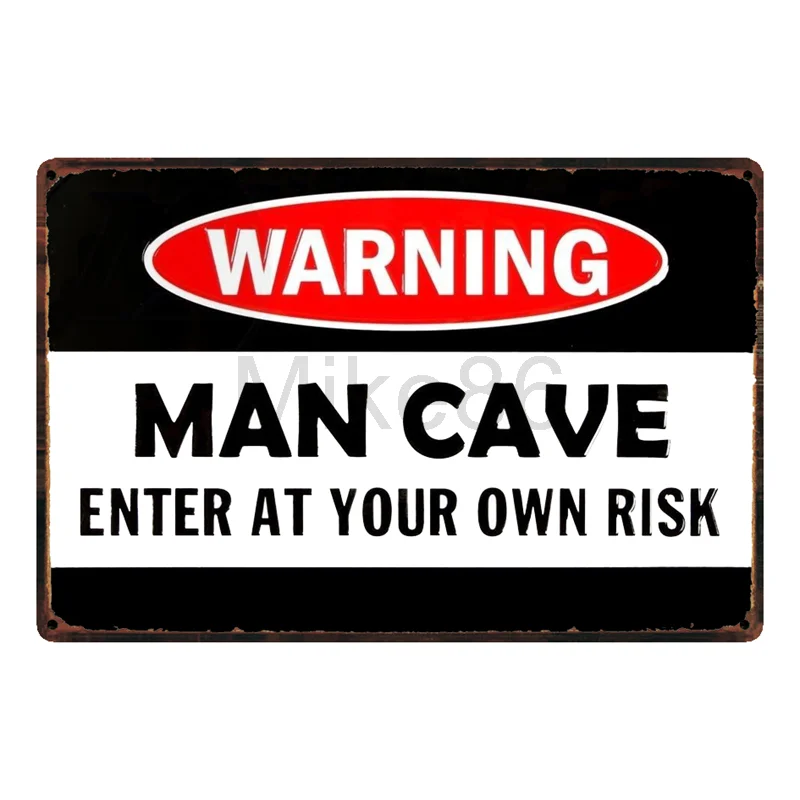 [ Mike86 ] Man Cave Metal sign Home Decor FG-258