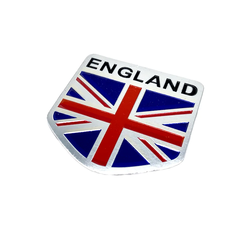 Aluminum Alloy  England National Map Flag Car Body Sticker Motorcycle Decal Exterior Decorating Accessories For Yamaha Halley