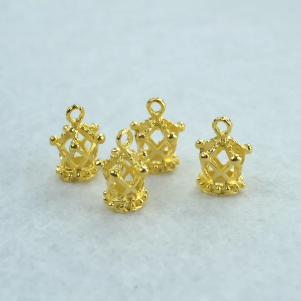 15pcs  Gold color crown Charms Necklace Pendant Bracelet Jewelry Making Handmade Crafts diy Supplies 18*13mm N203