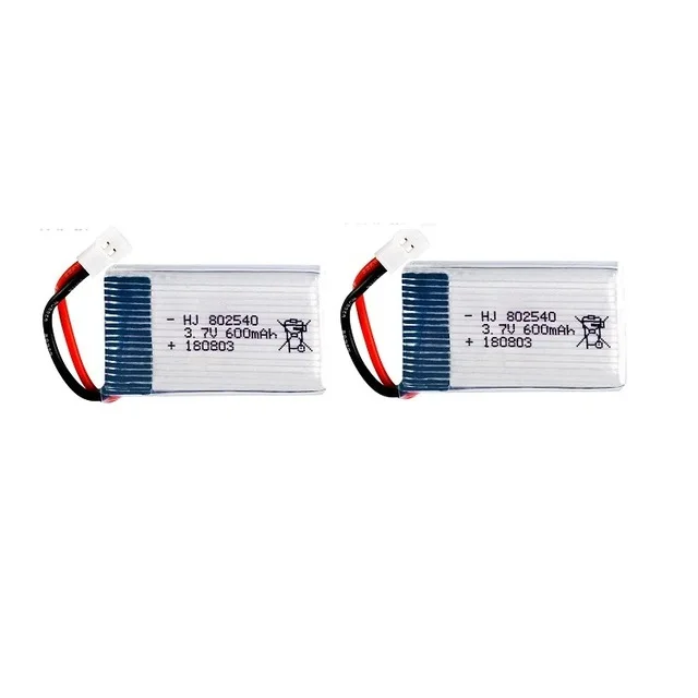 3.7V 600mAh Lipo battery For  X5C X5SW M68 X705C quadrocopter 3.7 V 600 mAh Lipo battery  802540 2pcs/lot