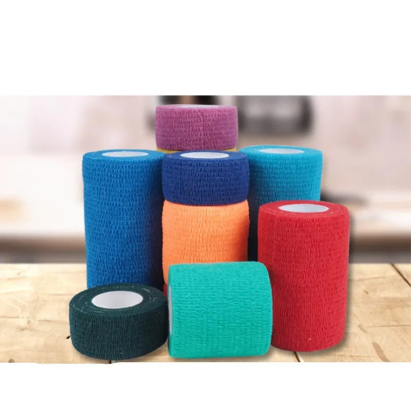 5 Pcs Nieuwe Tape Sport Bandage Roll Katoen Elastische Lijm Strain Injury Spier Sticker Ademend 2.5x450cm 5x450cm 7.5x450cm