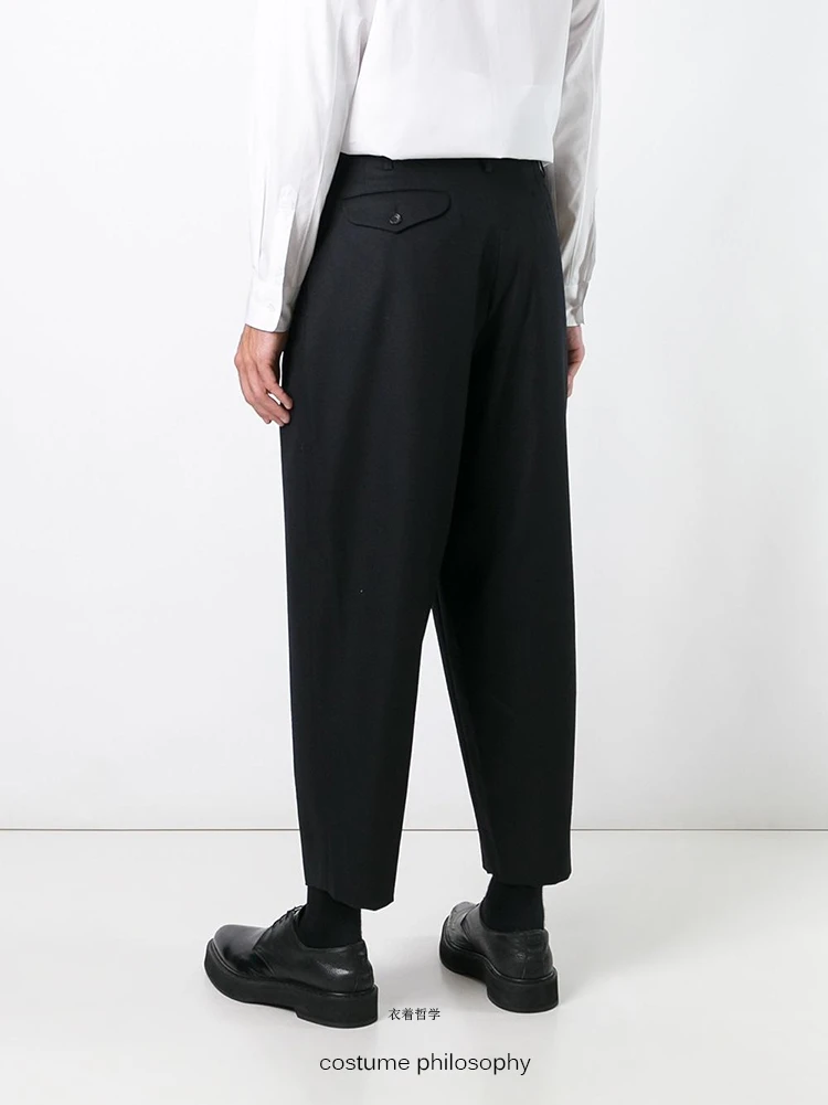 

Custom! The new autumn and winter male hair ni nine pants original double thick woollen trousers