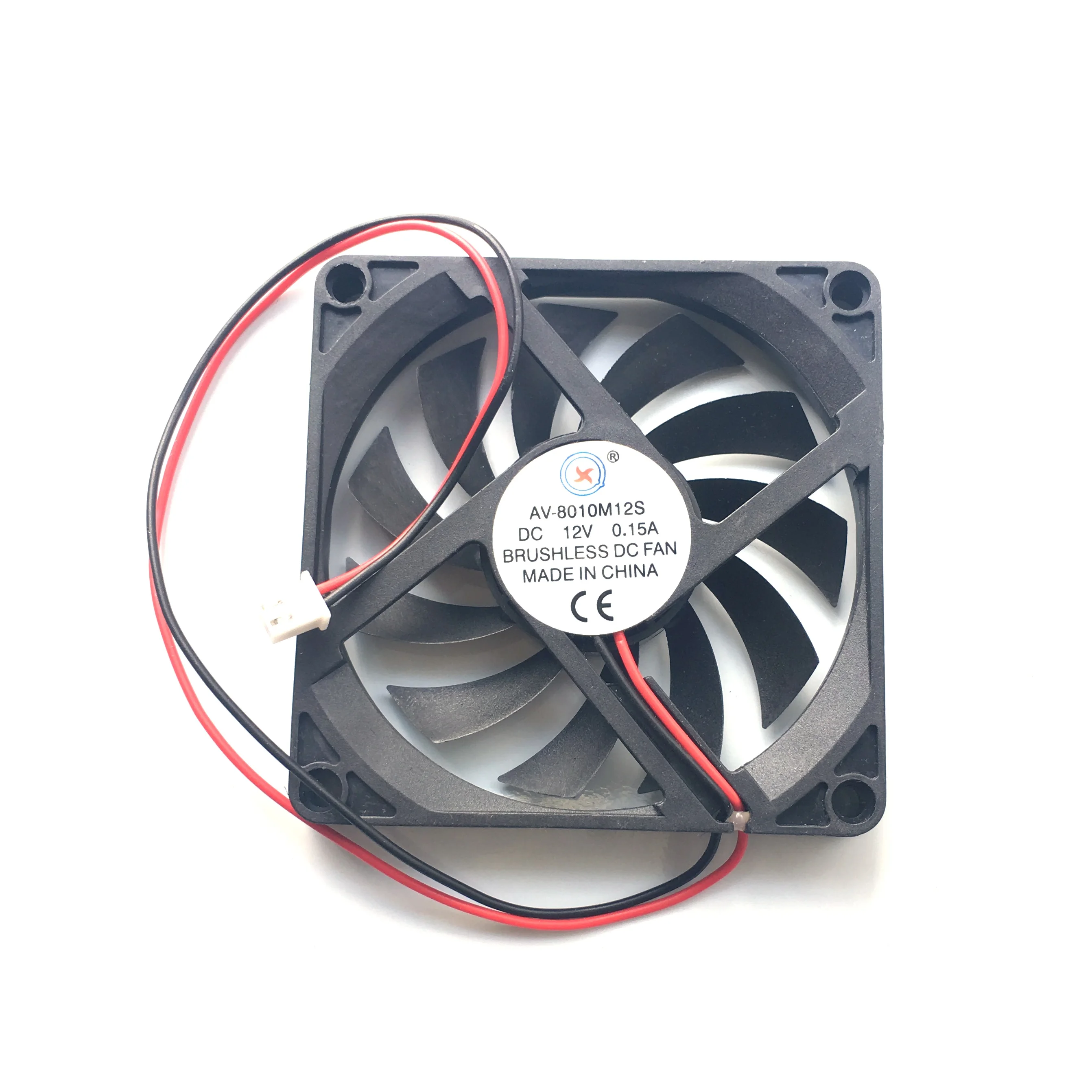 10 pcs /lot x Brushless DC Cooling Fan 11 Blade 12V 8010s 2 Wire