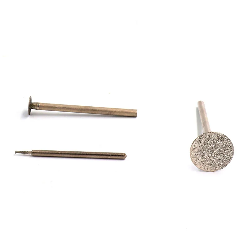 10 stücke 2.35/3mm Schaft Galvani Diamant Schleifen Kopf Grate Bohrer Bit Set für Dremel Dreh Werkzeug Schleifen zubehör KTBP