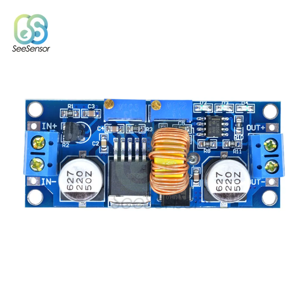 5A XL4015 DC-DC Buck Converter Adjustable Step Down Power Supply Module Buck Board LED Lithium Charger Constant Current Voltage