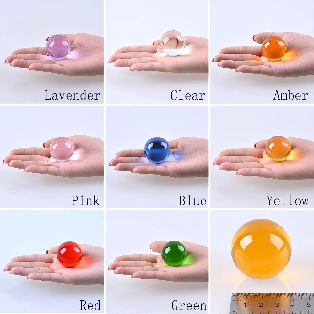 1pcs 50mm Crystal Ball Asian Quartz Clear 5cm Glass Ball Sphere K9 First Grade AAA Divination Quartz Glass Ball Home Decor