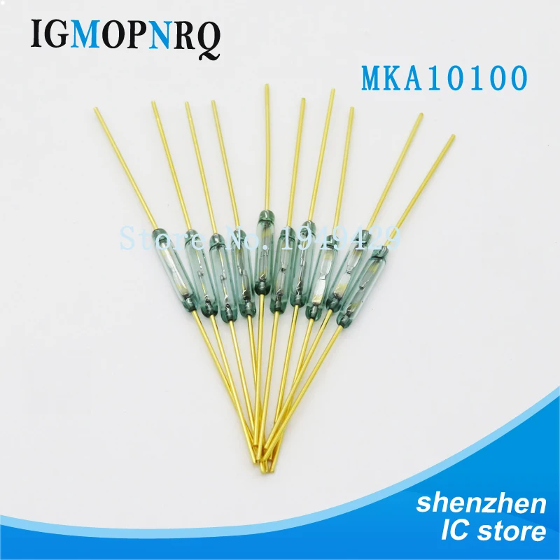 10pcs Reed Switch Plastic Type GPS-14B GPS-14A MKA14103 MKA10110 2*14MM Anti-Vibration Damage Magnetic Switch NC Normally open