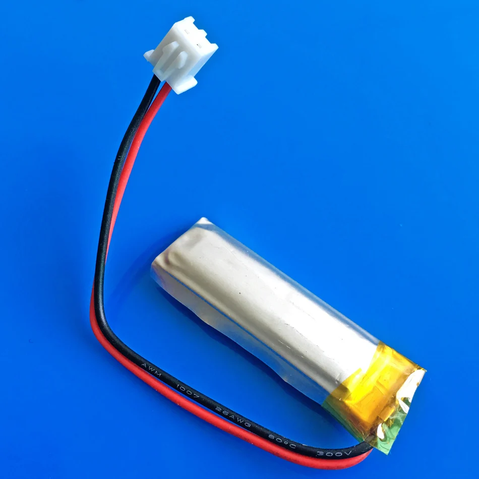 แบตเตอรี่ Lipo 3.7V 220mAh ชาร์จได้501240 + JST 2.54mm ปลั๊ก2Pin ที่กำหนดเองขายส่ง CE