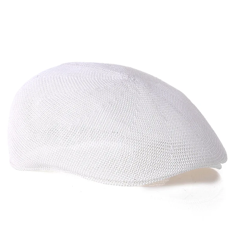 Fashion Beret Hat Casquette Cap Straw Mesh Hats for Men and Women Children\'s Visors Sun Hat Gorras Planas Flat Caps Summer