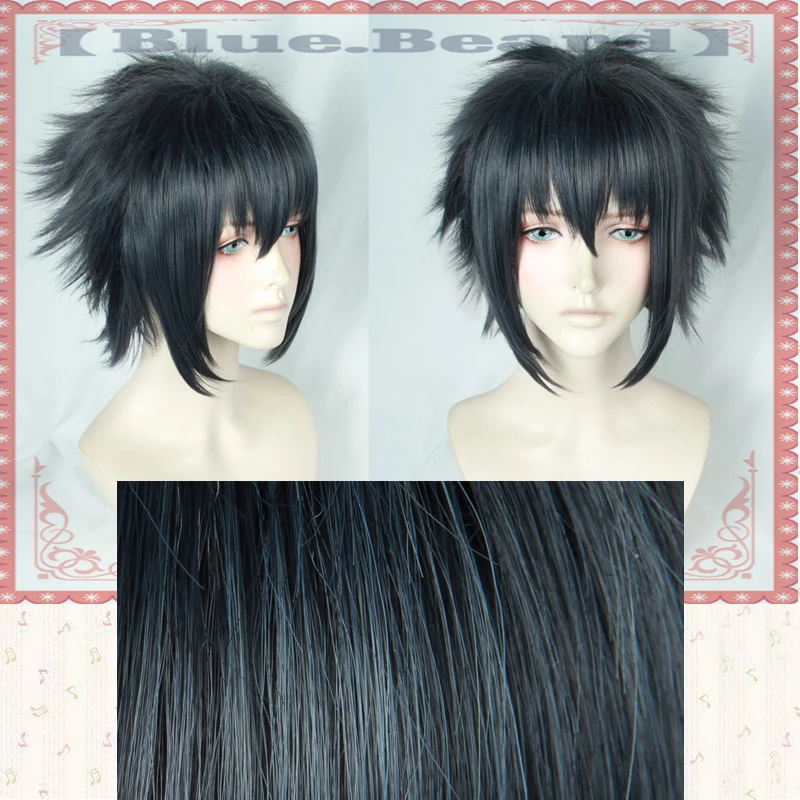 Peluca de Cosplay del juego Noctis Lucis Caelum, disfraz de Final Fantasy XV, pelucas de Anime FF15 XV, Disfraces de Halloween, pelo + gorro de peluca