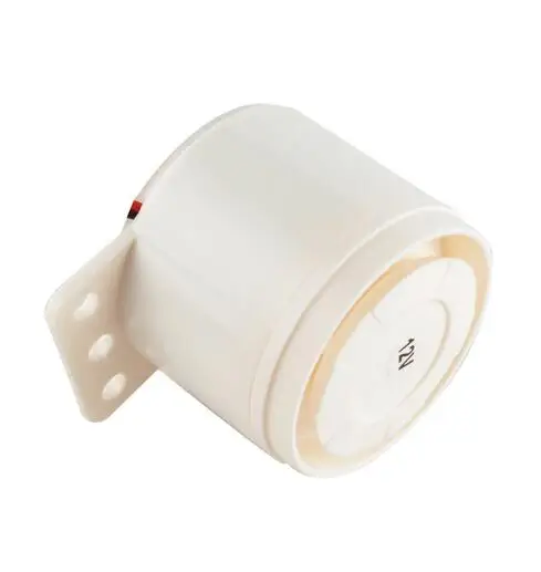 Yobang Security Alarm Siren Horn for Security System White Color 110dB 12V Home Office Protecting Sensors Alarm Wired Siren