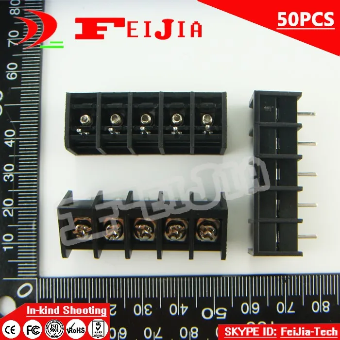 50PCS 825-8.25-5P / 825 8.25mm 5Pin Barrier Terminal Block Screw Terminal Block Pitch 8.25mm Terminal Block Free Shipping