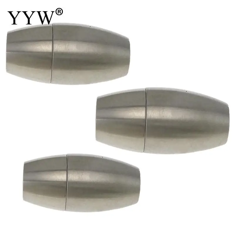 Stainless Steel Magnetic Clasp Oval original color 50PCs/Lot Sold By Lot