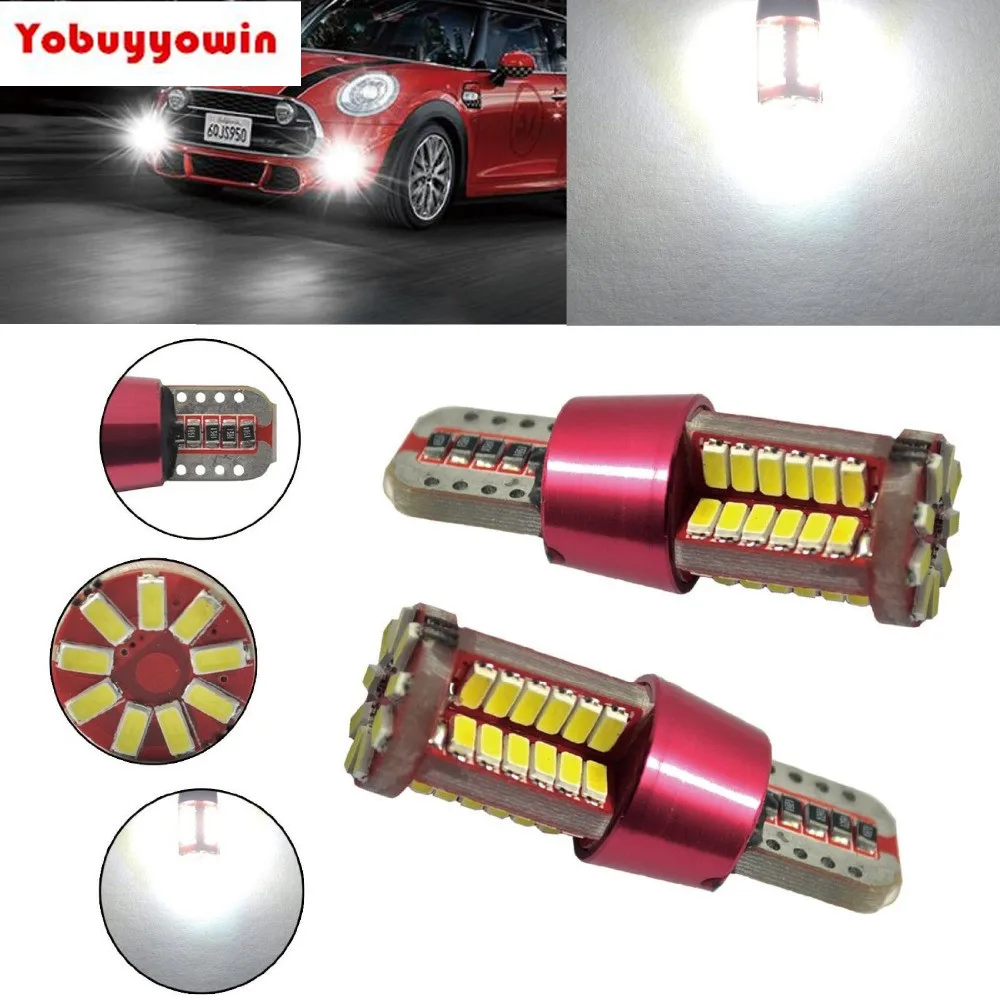 2pcs BOMBILLA COCHE CANBUS T10 LED 57SMD 5500K POSICION MATRICULA BLANCO