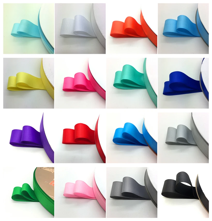 5yards/lot 1-1/2Inch 38mm Wide Grosgrain Ribbon Hair Bows Wedding DIY Crafts Pick color