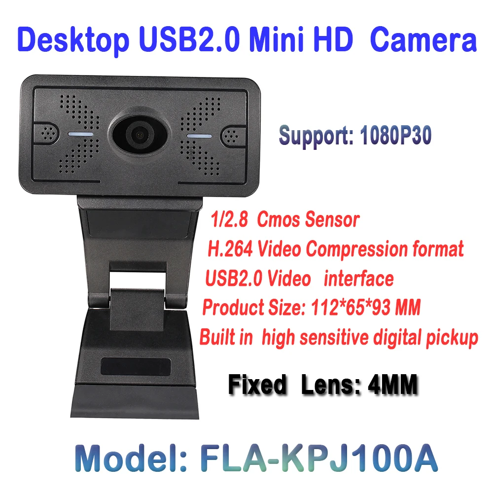

High Quality 2.0 Megapixel HD USB Camera 1920*1080P Security Communication Webcam For Desktop PC Meeting Live Chatting software