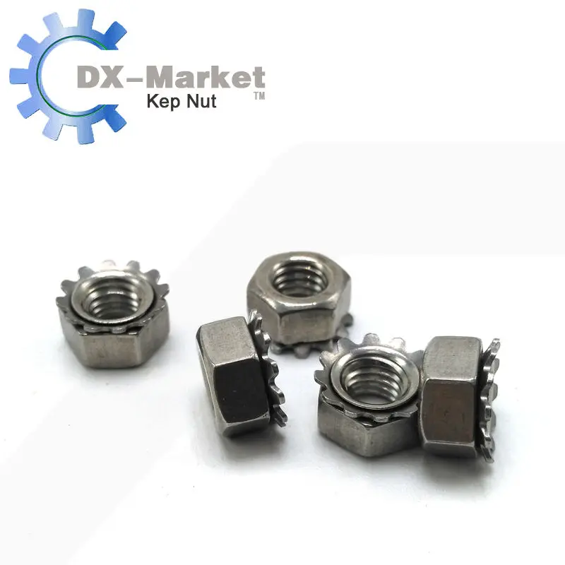 M4 , 50pcs ,  Metric thread KepsNuts , K-type 304 Stainless Steel antirust nut ,B014