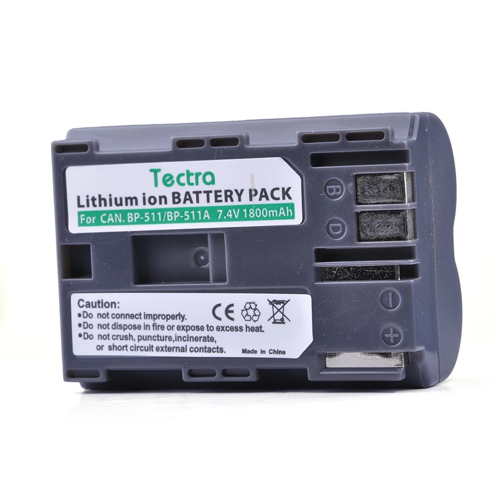 1800mAh BP-511 BP-511A BP511 Battery for Canon G6 G5 G3 G2 G1 EOS 300D 50D 40D 30D 20D 5D MV300i Digital Camera BP 511 Battery