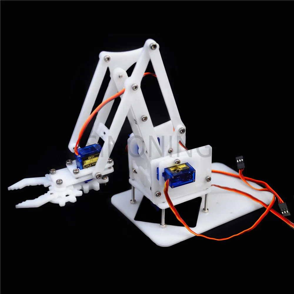 

4 DOF Manipulator DIY assembling acrylic Mechanical Arm Clamp Claw arduino learning Kit