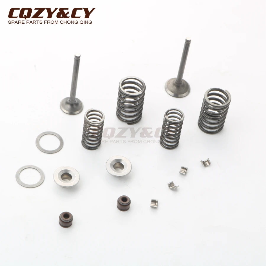 Scooter 100cc NON-EGR 50mm Big Bore cylinder head kit & 20*23mm valve kit for GY6 50cc 100cc 139QMB 139QMA 4-stroke