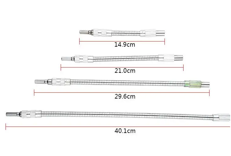 Universal Metal Multifunctional Charging Drill Flexible Shaft Multi-angle operation of batch head connecting rod 150mm 200mm