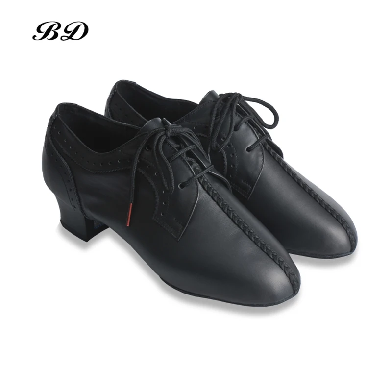 

BD453 DANCE SHOES Latin Shoes Ballroom MEN Shoe Modern JAZZ Genuine Leather T84 Female Teacher Deodorant Comfort Inside 5CM HEEL