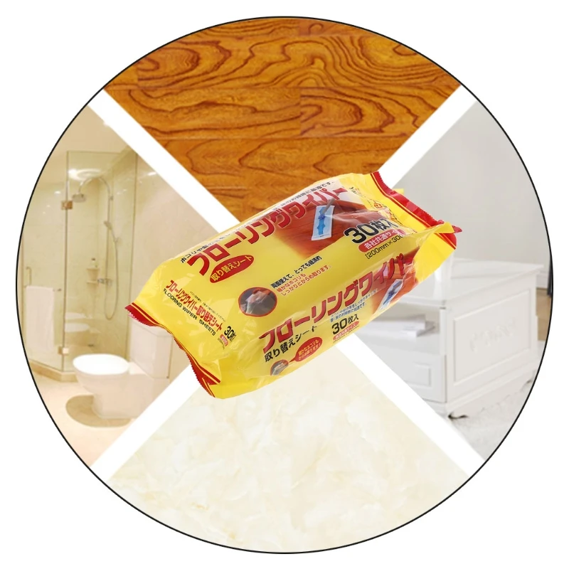 Disposable Microfibre Electrostatic Floor Cloths For Flat Swivel Mop Multi Fitting Cleaning Wipes Dust Removal Mop Paper