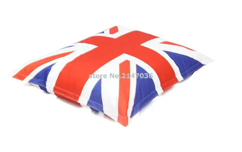 union jack english flag bean bag chair, UK frag beanbag outdoor seat cushion, waterproof never shade in color