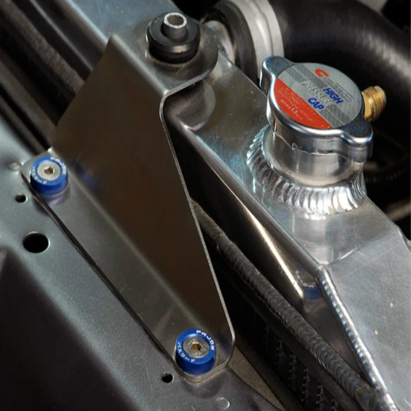 Arandelas de guardabarros estilo JDM, arandelas de aluminio y perno para Honda Civic Integra RSX EK EG DC QRF001, 10 unids/lote por paquete
