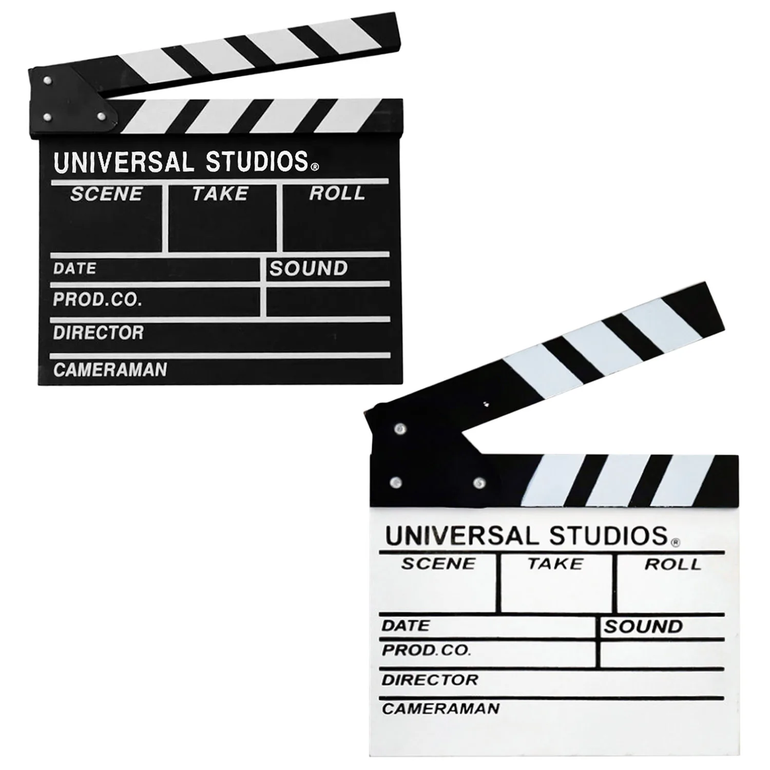 Gosear Movie Clap Board Clapper Board Wooden Film Clapboard Accessory Claqueta for TV Series Live Broadcast Advertising Video