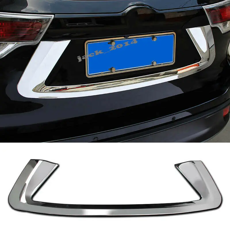 

Chrome License plate decorative frame For Toyota Highlander 2015 2016 2017 2018