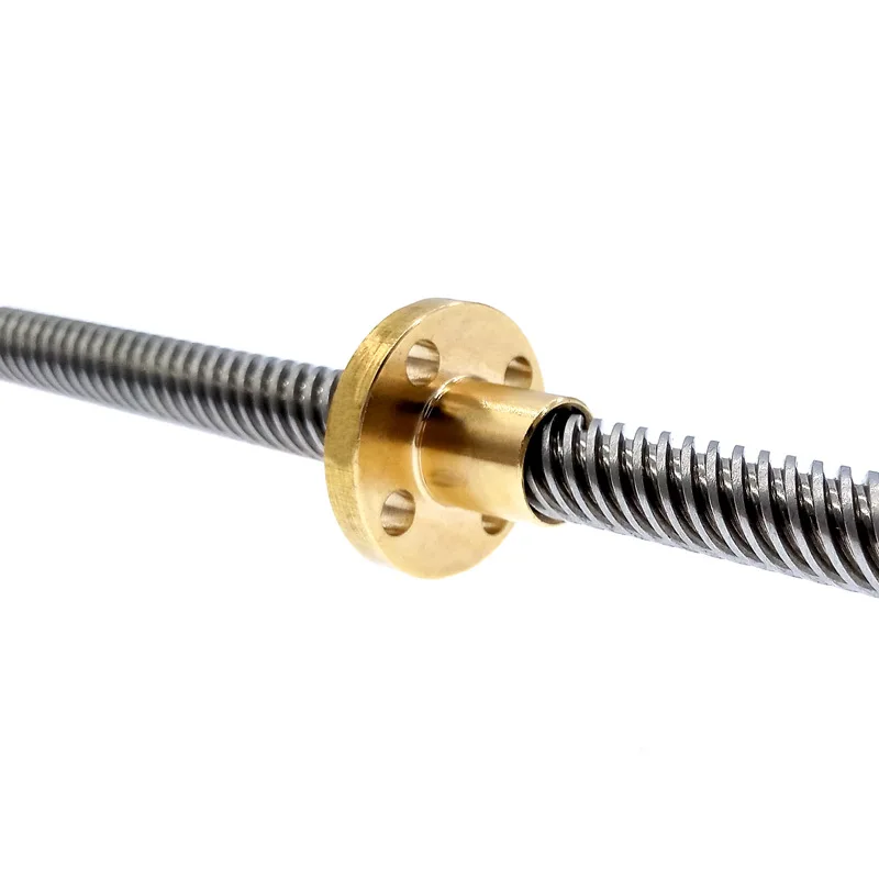 Lead Screw T8 350mm Linear Guide 3D Printers Parts helical pitch 1mm 2mm 4mm 8mm 10mm 12mm 14mm Trapezoidal Screws with nut image 5