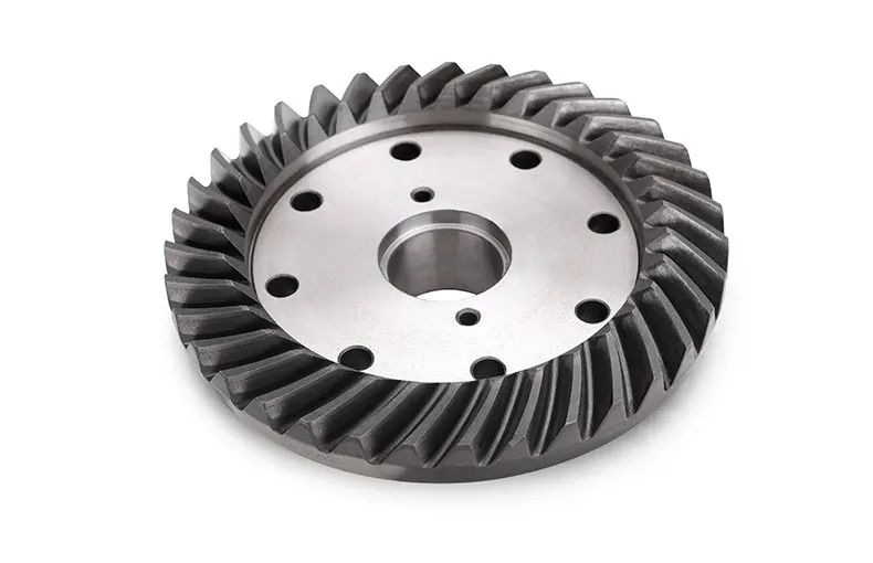 set of spiral bevel gear with shaft for front axle for Dongfeng tractor, part number: 554.31C.204+554.31C.201