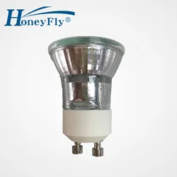 HoneyFly5pcs Dimmable Halogen Lamp MR11 GU10 35W +C(35mm)230V Mini Halogen Bulb SpotLight 3000K Clear Glass Indoor For Lava Lamp