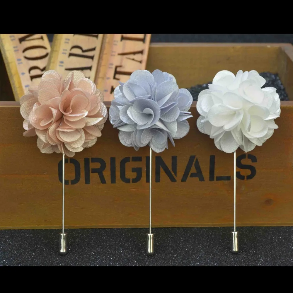 Free shipping, 10 pcs/lot , Men's Flower Boutonniere For Wedding, Lapel Pins