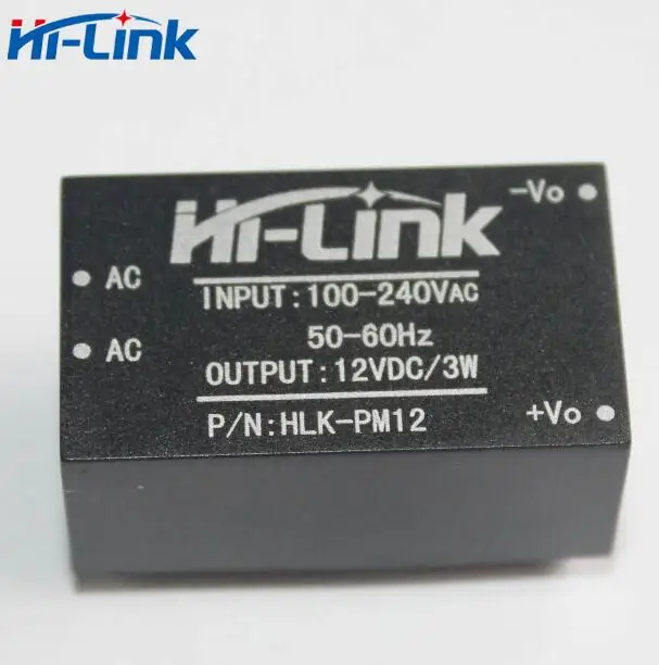 

5PCS/LOT HLK-PM12 High-precision power module 220v turn 12v 3W step-down voltage Regulator Isolation switch