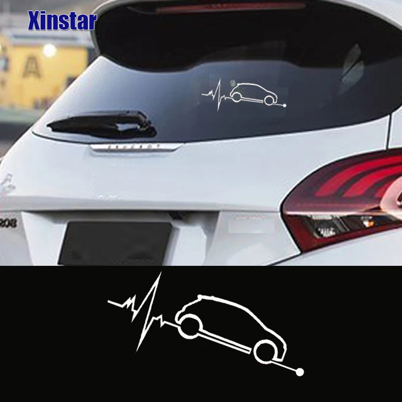 2Pcs Car Windows Sticker For Peugeot 208