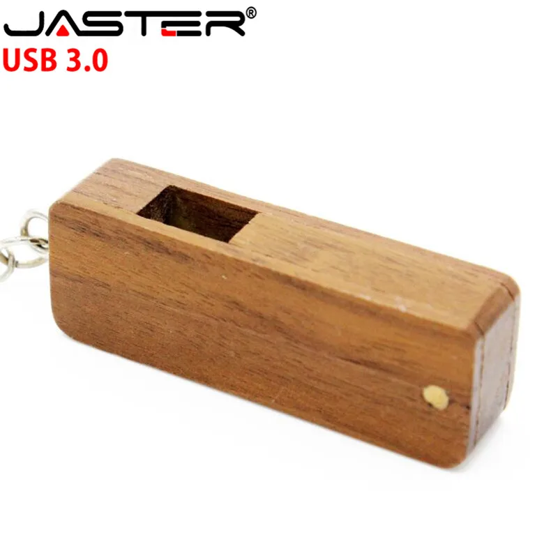 Jaster pendrive de madeira, usb 3.0, criativo, personalizado, logotipo personalizado, de bambu, 4g, 8gb, 16gb, 32gb