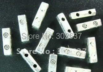 FREE SHIPPING 450Pcs Tibetan silver ornate 2 holes spacer bars A268