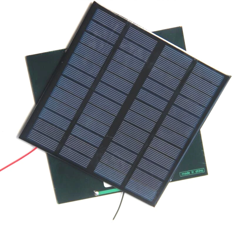 3W 12V Epoxy Solar Panel with Wire 15CM Photovoltaic Solar Cell Mini Solar Module DIY Solar System 145*145MM 10PCS