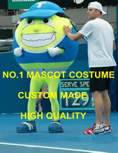 

Anime Cosply Costumes Terry the Tennis Ball Mascot Costume Cartoon Character Sport Theme Mascotte Fancy Dress Kits 2032