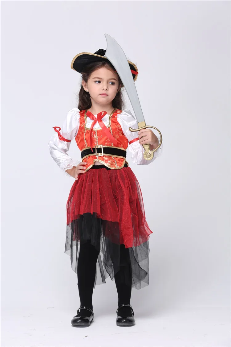 Shanghai Story Fantasia cosplay Pirate Captain Halloween Christmas party costume suits stage performance suits carnival costume