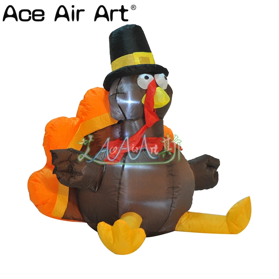 3m H or Custom Inflatable Turkey with Free Air Blower for Thanksgiving Party or Decoration