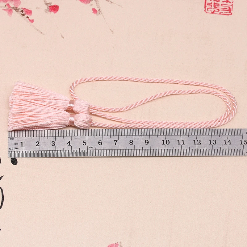 5PC Polyester Two Head Rope Tape Tassels Home Textile Curtain Clothing Pendant Craft Tassels DIY Clothing Decoration Material