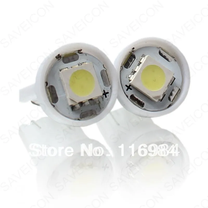 5pcs x White 12V T10 1 SMD Wedge Interior Map LED Light Bulb 198 164 2825 W5W 192