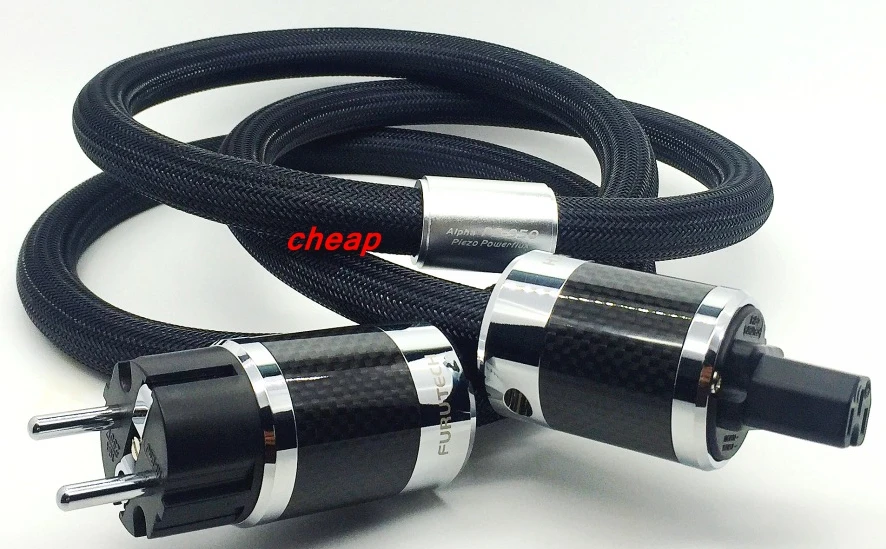 

FURUTECH Alpha PS-950-18's top carbon fiber fever power cord US&EU Version furutech cable